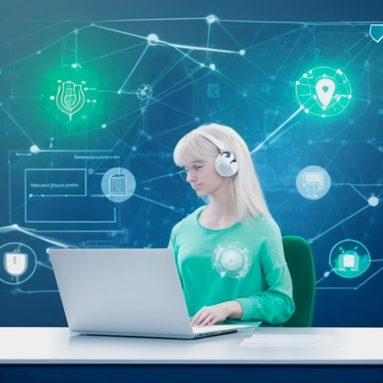 Laptop mit Sicherheitsscanner